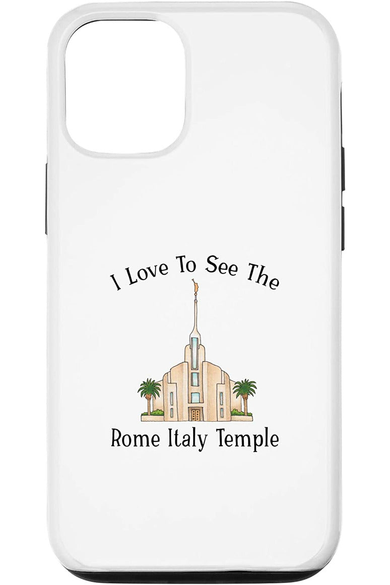Rome Italy Temple Apple iPhone Cases - Style (English) US
