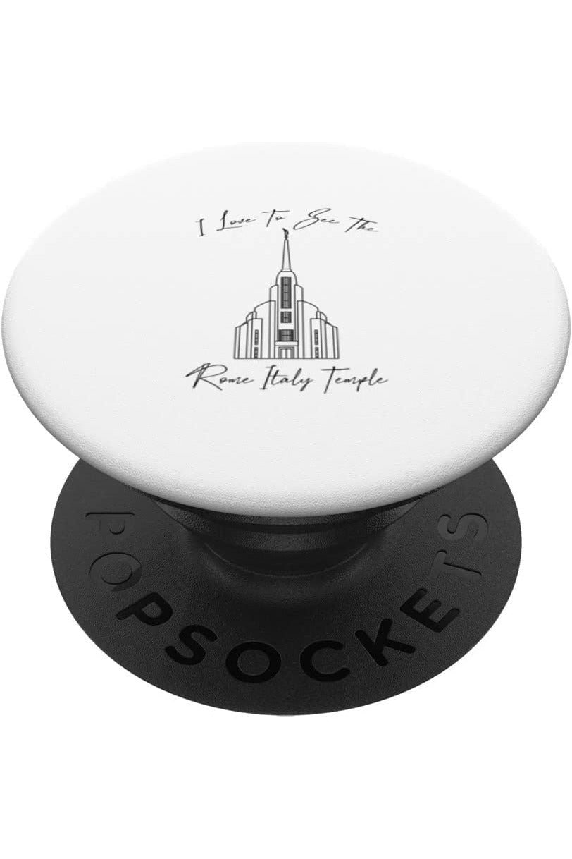 Rom Italy Temple, I love to see my Temple, Calligraphy PopSocket