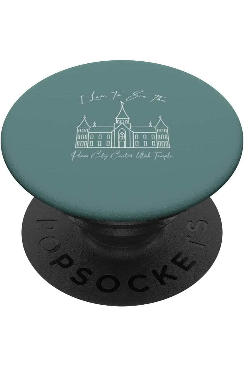 Provo City Center Utah Temple PopSockets Grip - Calligraphy Style (English) US
