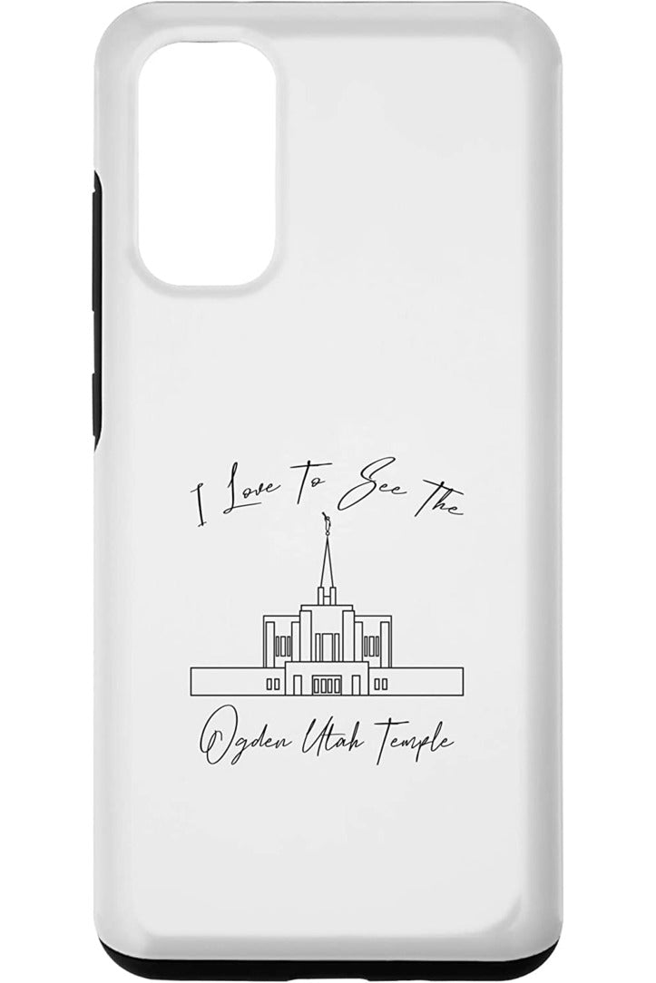 Ogden Utah Temple Samsung Phone Cases - Calligraphy Style (English) US