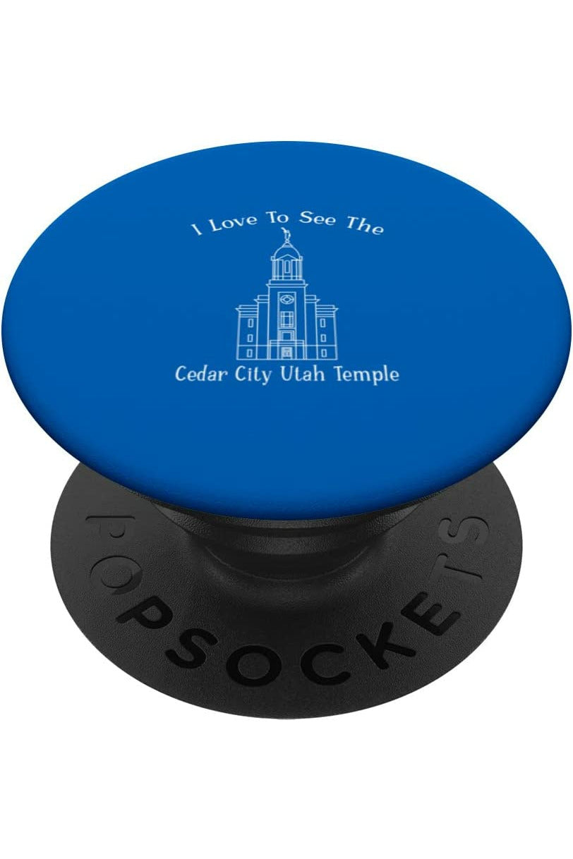 Cedar City Utah Temple PopSockets Grip - Happy Style (English) US