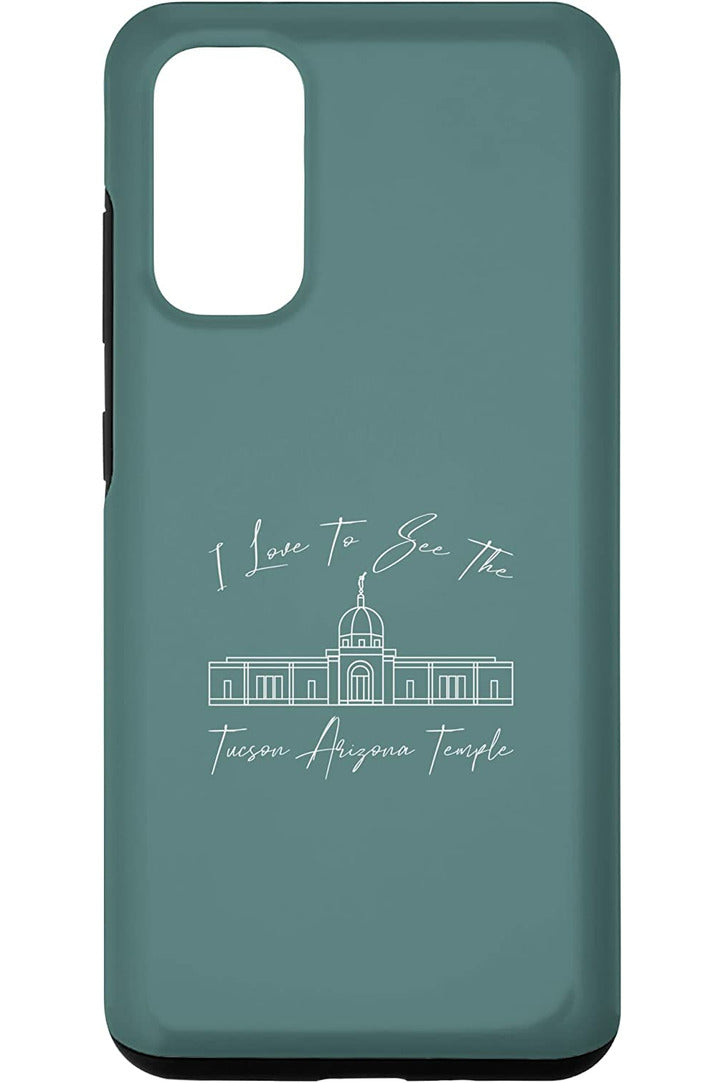 Tucson Arizona Temple Samsung Phone Cases - Calligraphy Style (English) US