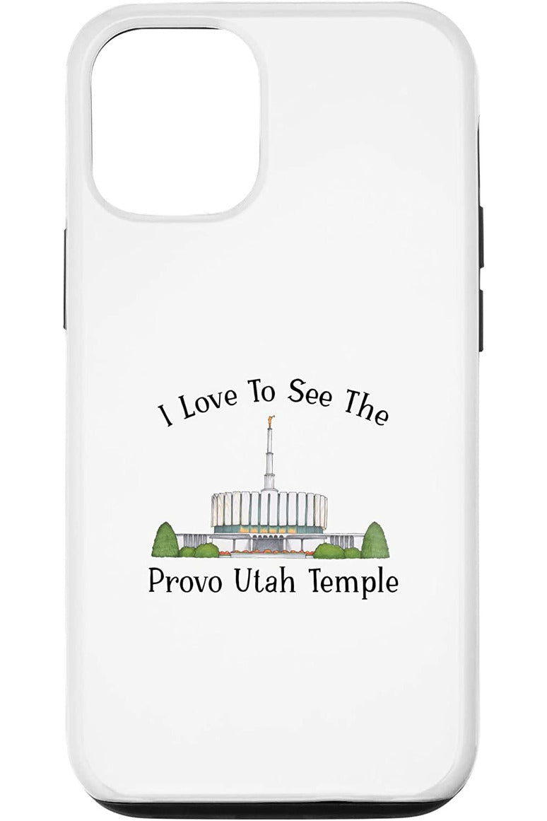 Provo Utah Temple Apple iPhone Cases - Happy Style (English) US