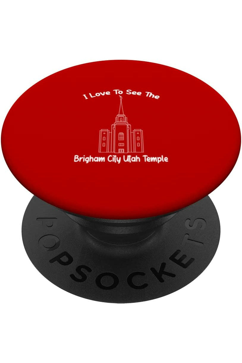 Brigham City Utah Temple PopSockets Grip - Primary Style (English) US