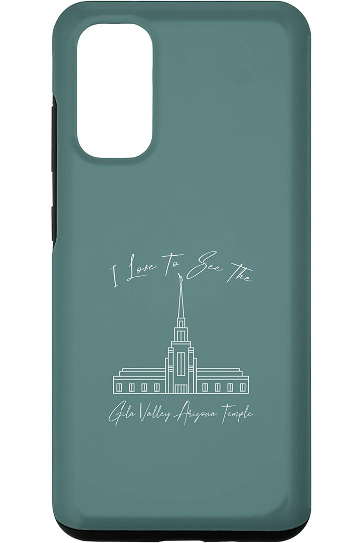 Gila Valley Arizona Temple Samsung Phone Cases - Calligraphy Style (English) US