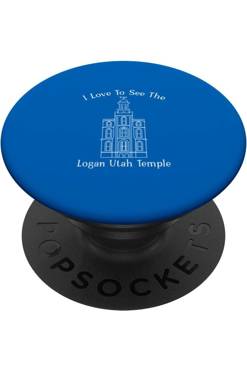 Logan Utah Temple PopSockets Grip - Happy Style (English) US