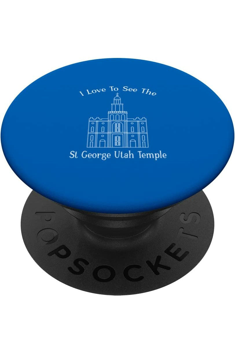 St George Utah Temple PopSockets Grip - Happy Style (English) US