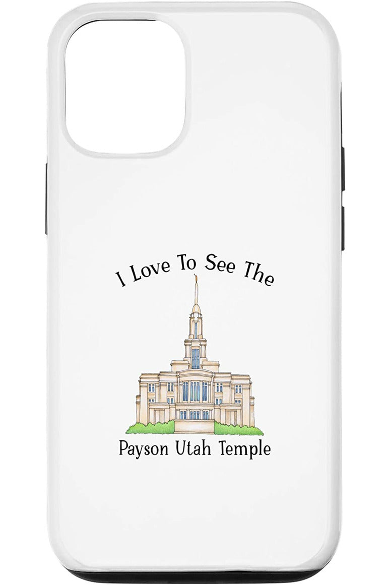 Payson Utah Temple Apple iPhone Cases - Happy Style (English) US