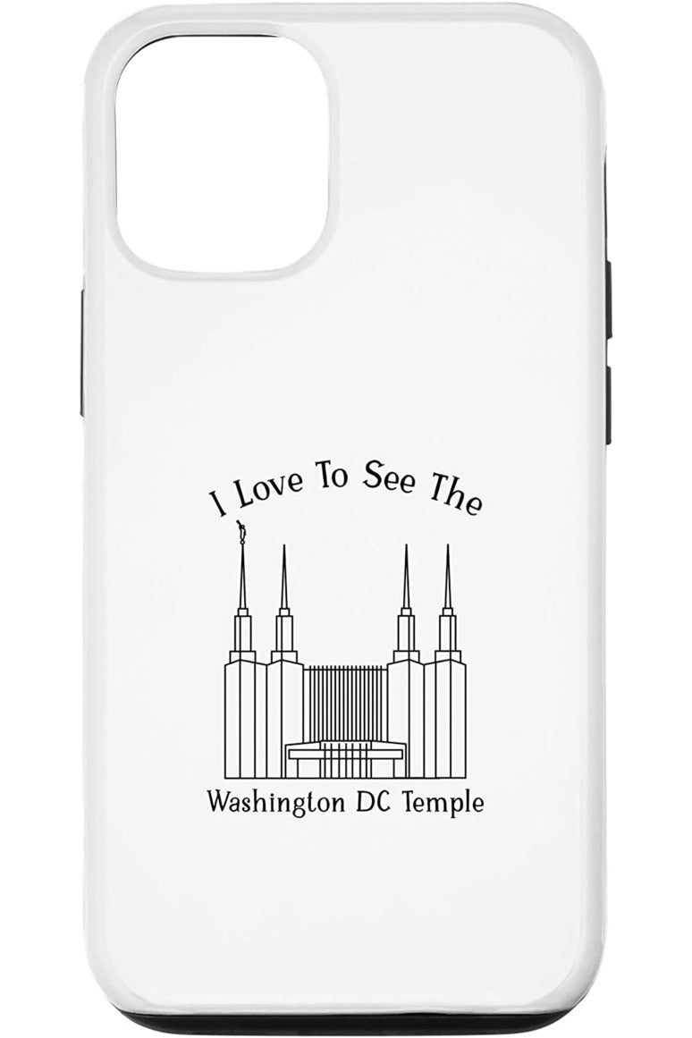 Washington DC Temple Apple iPhone Cases - Happy Style (English) US