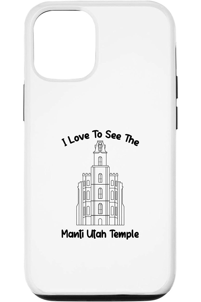 Manti Utah Temple Apple iPhone Cases - Primary Style (English) US