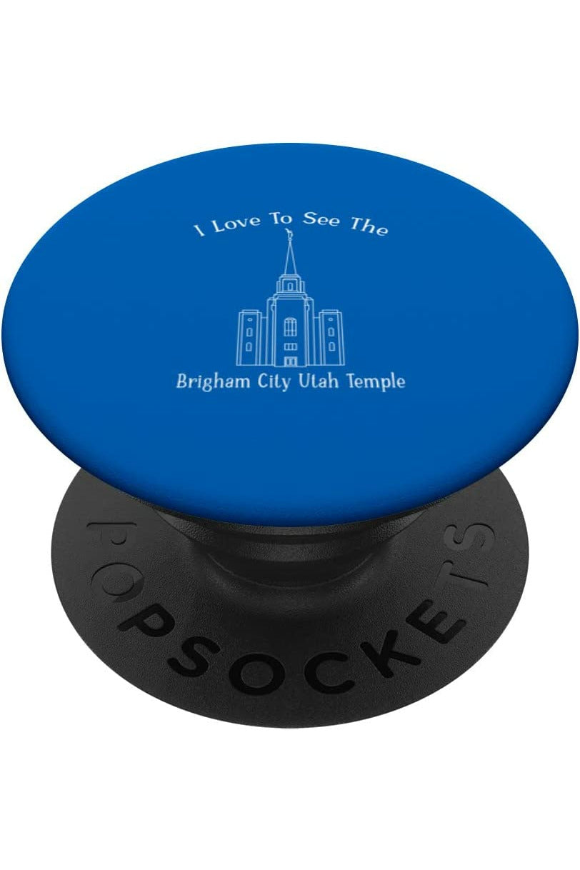 Brigham City Utah Temple PopSockets Grip - Happy Style (English) US