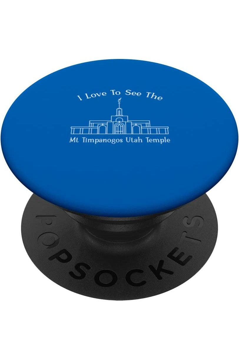 Mt Timpanogos Utah Temple PopSockets Grip - Happy Style (English) US