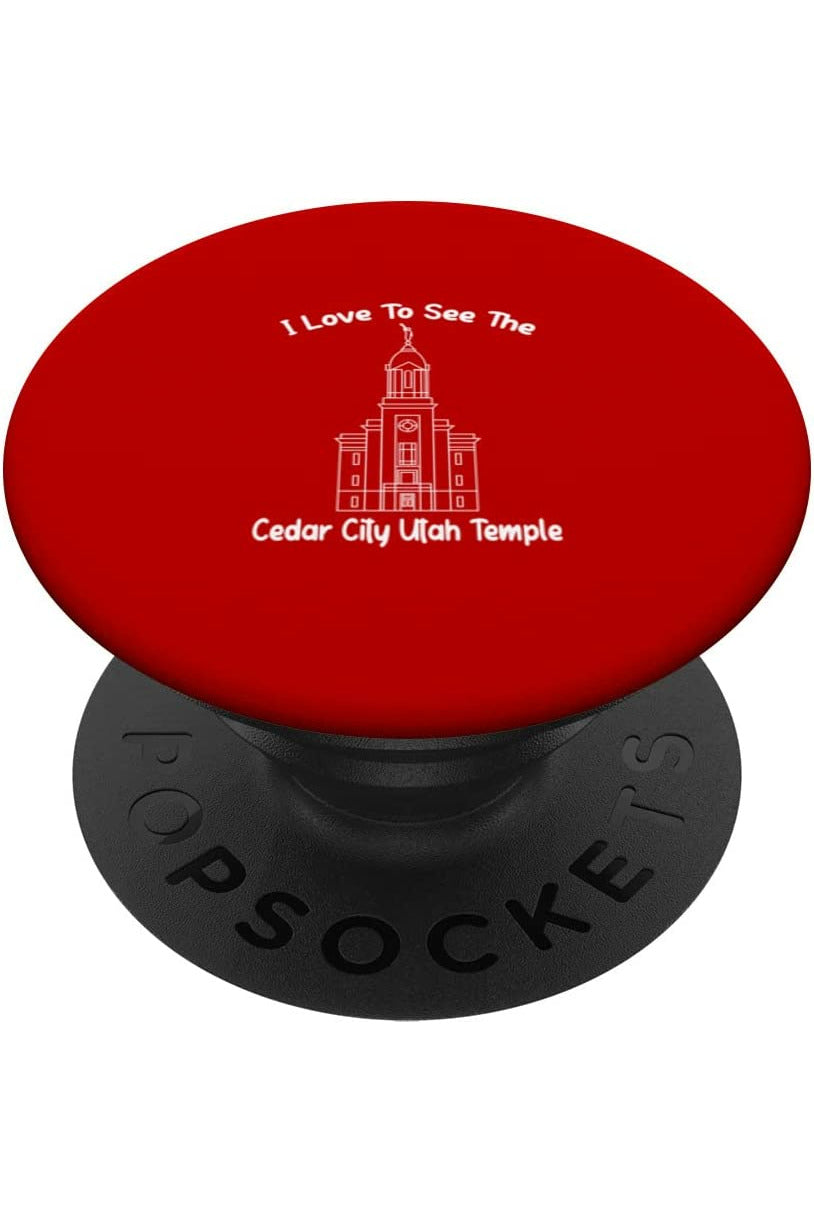 Cedar City Utah Temple PopSockets Grip - Primary Style (English) US