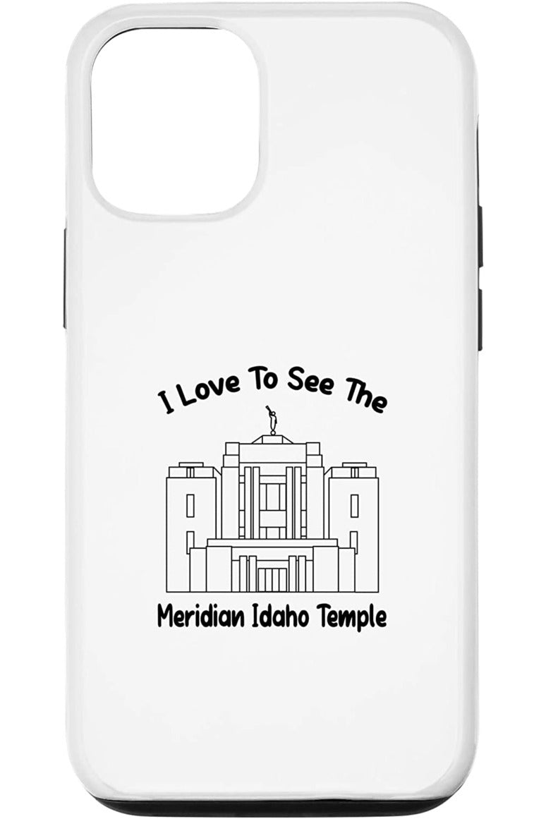 Meridian Idaho Temple Apple iPhone Cases - Primary Style (English) US
