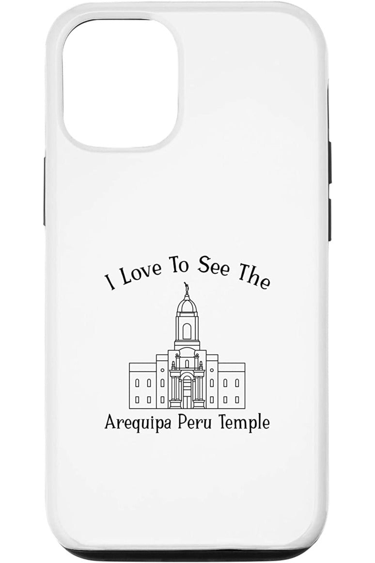 Arequipa Peru Temple Apple iPhone Cases - Happy Style (English) US