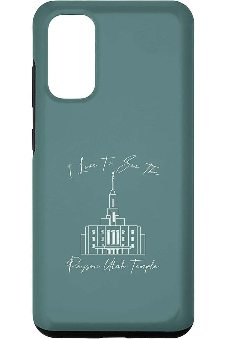 Payson Utah Temple Samsung Phone Cases - Calligraphy Style (English) US