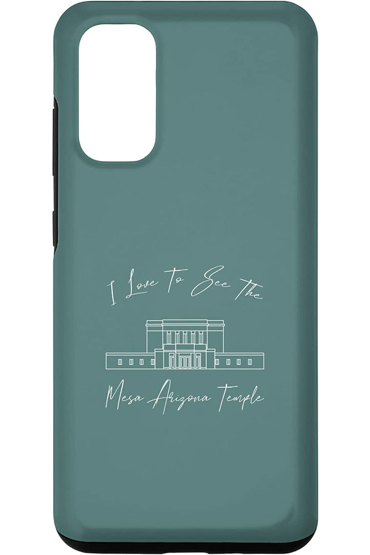 Mesa Arizona Temple Samsung Phone Cases - Calligraphy Style (English) US