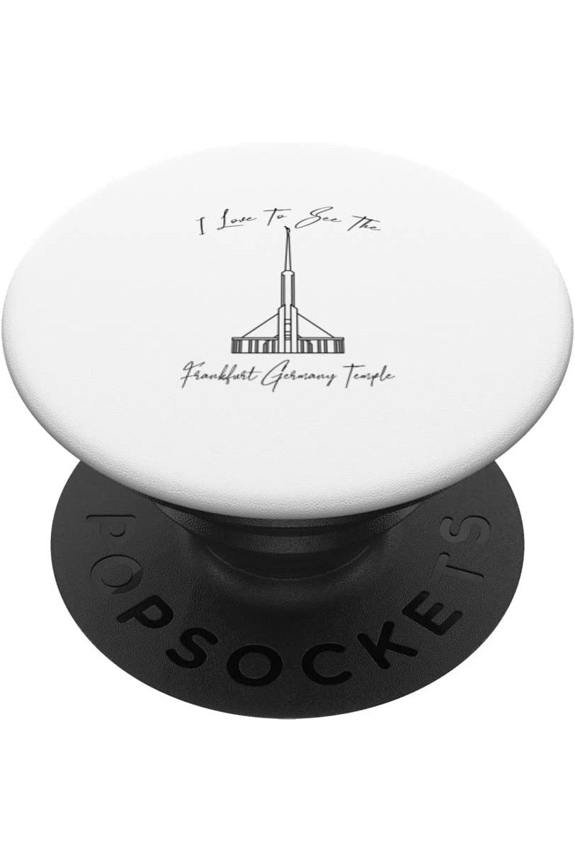 Frankfurt Germany Temple PopSockets Grip - Calligraphy Style (German) US