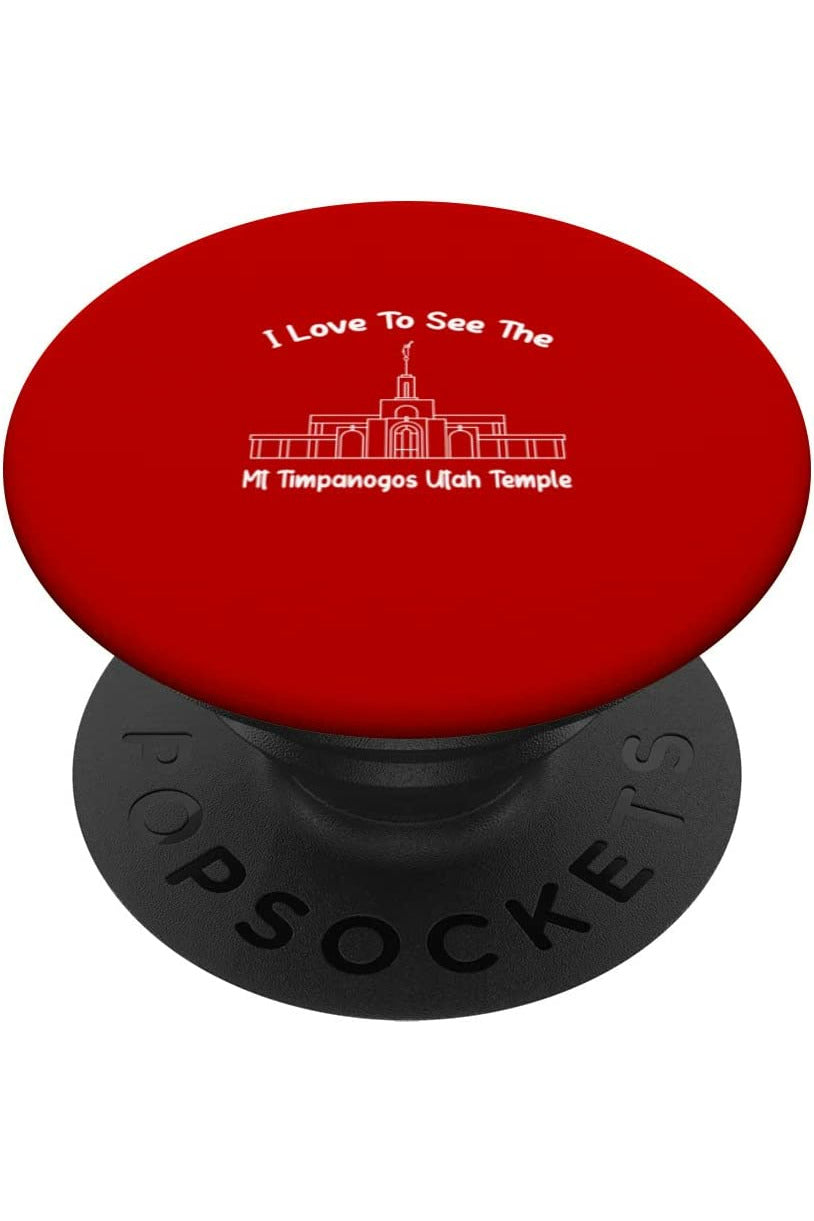 Mt Timpanogos Utah Temple PopSockets Grip - Primary Style (English) US