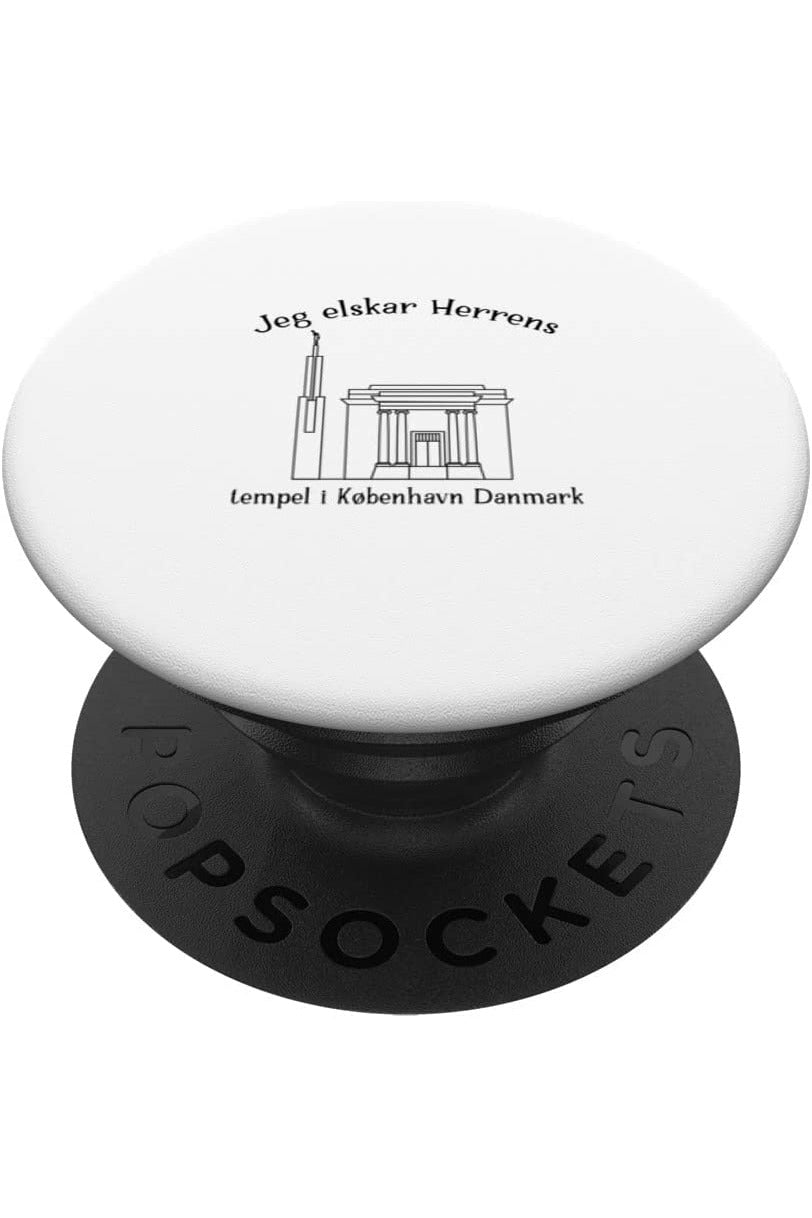 Copenaghen Danimarca Temple, amo vedere il mio tempio (danese) PopSocket