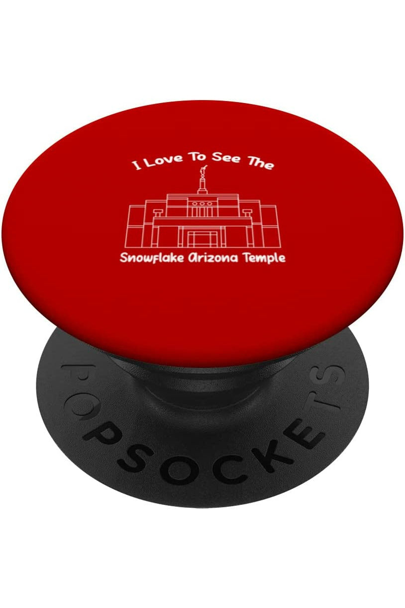 Snowflake Arizona Temple PopSockets Grip - Primary Style (English) US