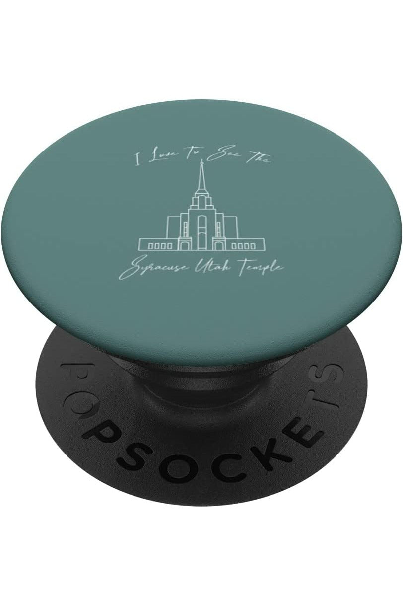 Syracuse Utah Temple PopSockets Grip - Calligraphy Style (English) US
