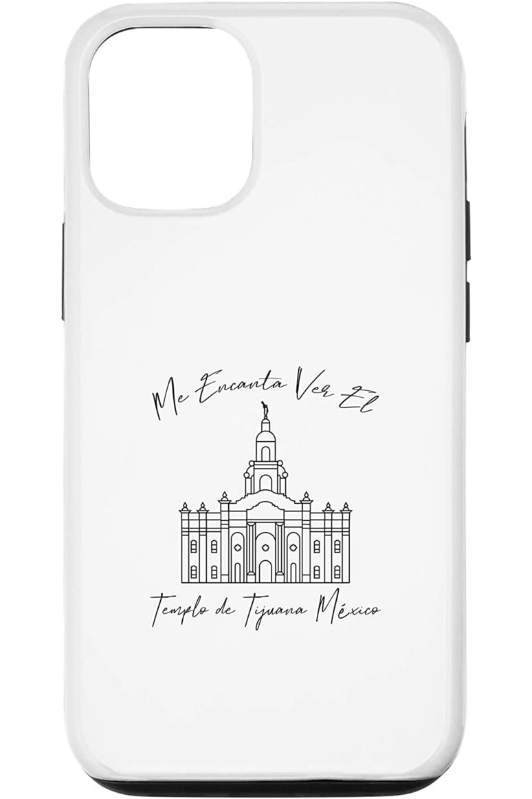 Tijuana Mexico Temple Apple iPhone Cases - Calligraphy Style (Spanish) US