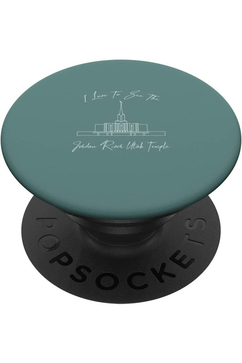 Jordan River Utah Temple PopSockets Grip - Calligraphy Style (English) US