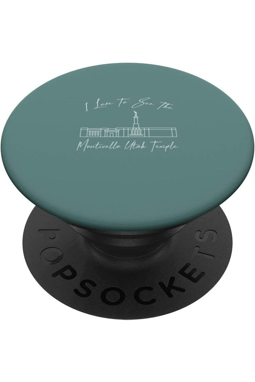 Monticello Utah Temple PopSockets Grip - Calligraphy Style (English) US