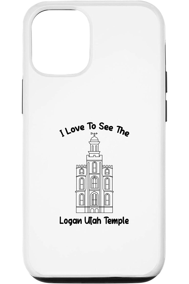 Logan Utah Temple Apple iPhone Cases - Primary Style (English) US