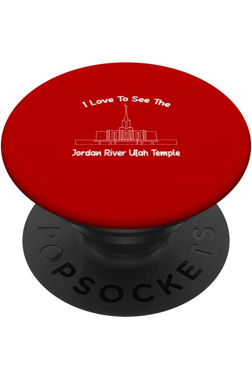 Jordan River Utah Temple PopSockets Grip - Primary Style (English) US