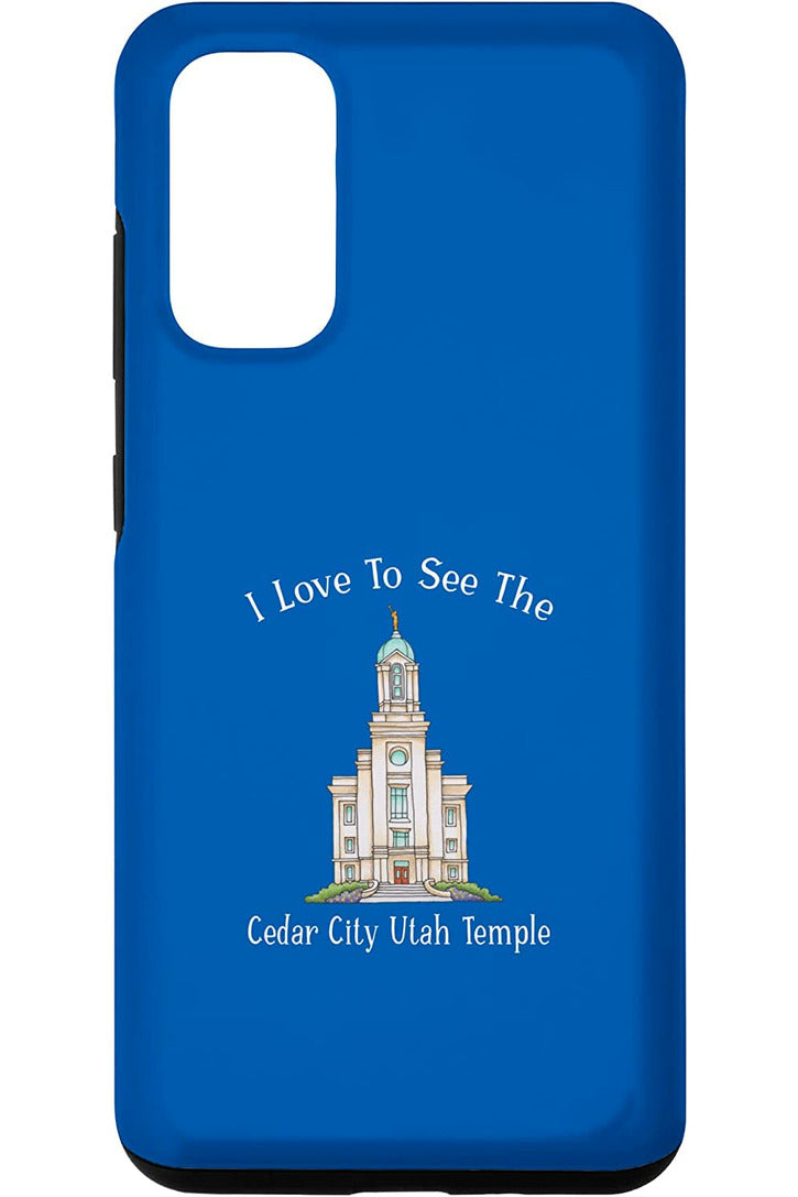 Cedar City Utah Temple Samsung Phone Cases - Happy Style (English) US