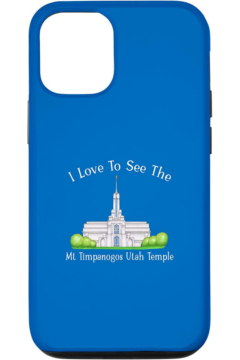 Mt Timpanogos Utah Temple Apple iPhone Cases - Happy Style (English) US