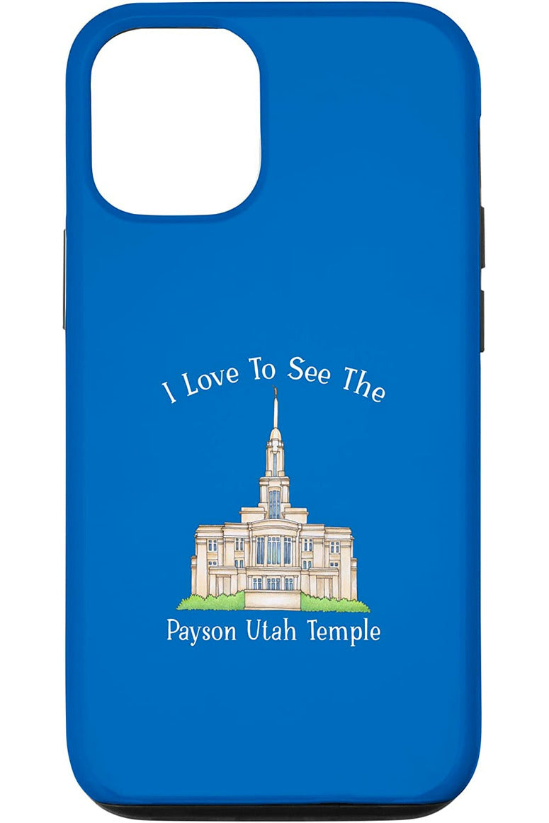 Payson Utah Temple Apple iPhone Cases - Happy Style (English) US