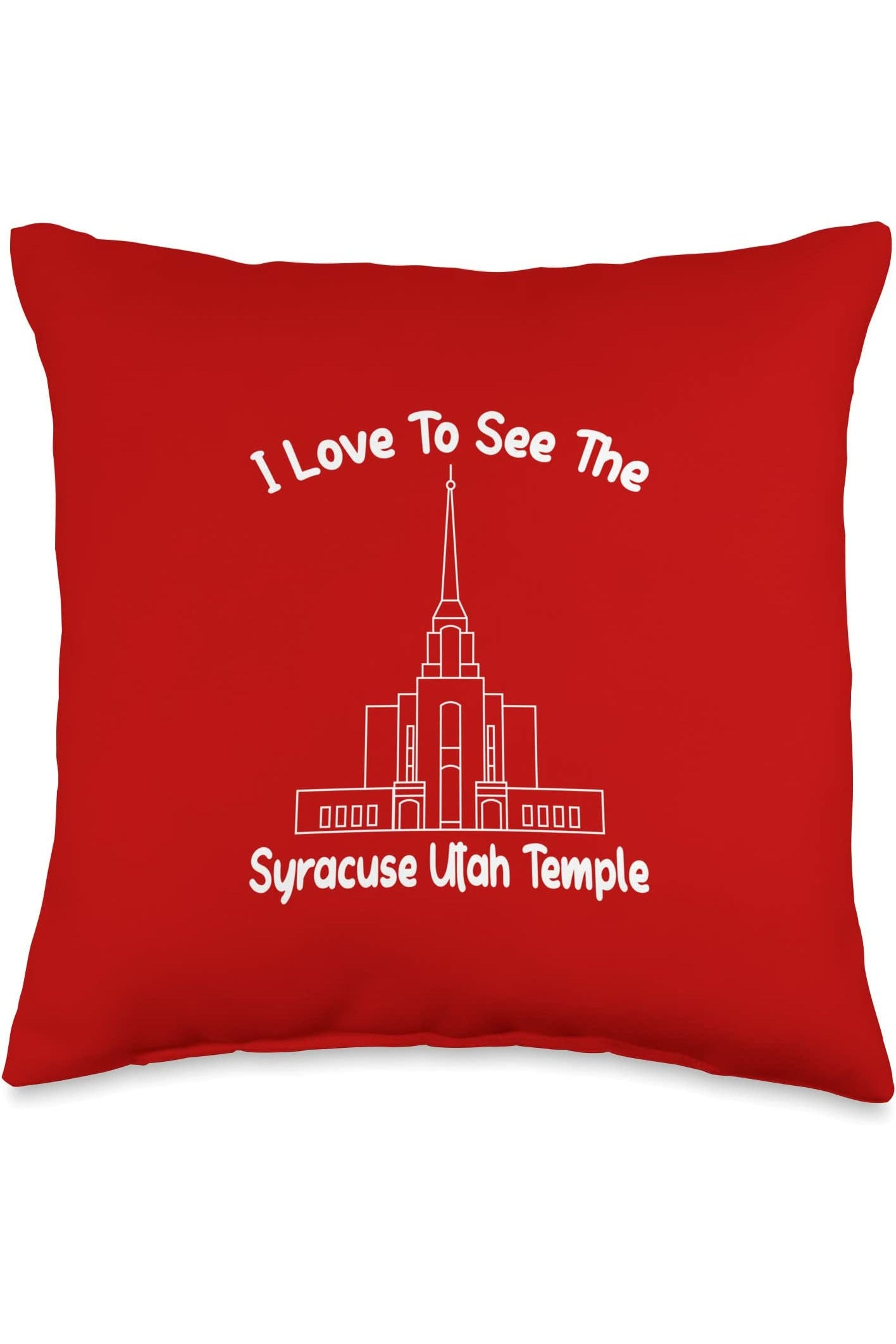 Syracuse Utah Temple Throw Pillows - Primary Style (English) US