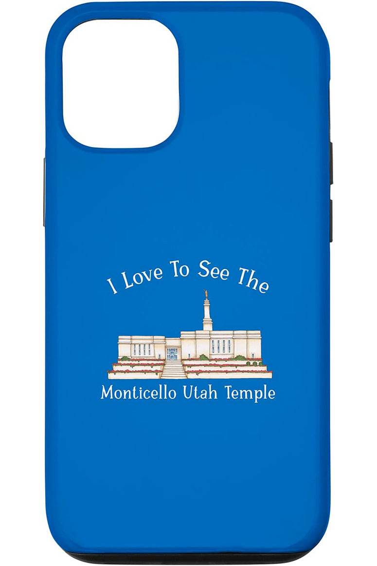 Monticello Utah Temple Apple iPhone Cases - Happy Style (English) US