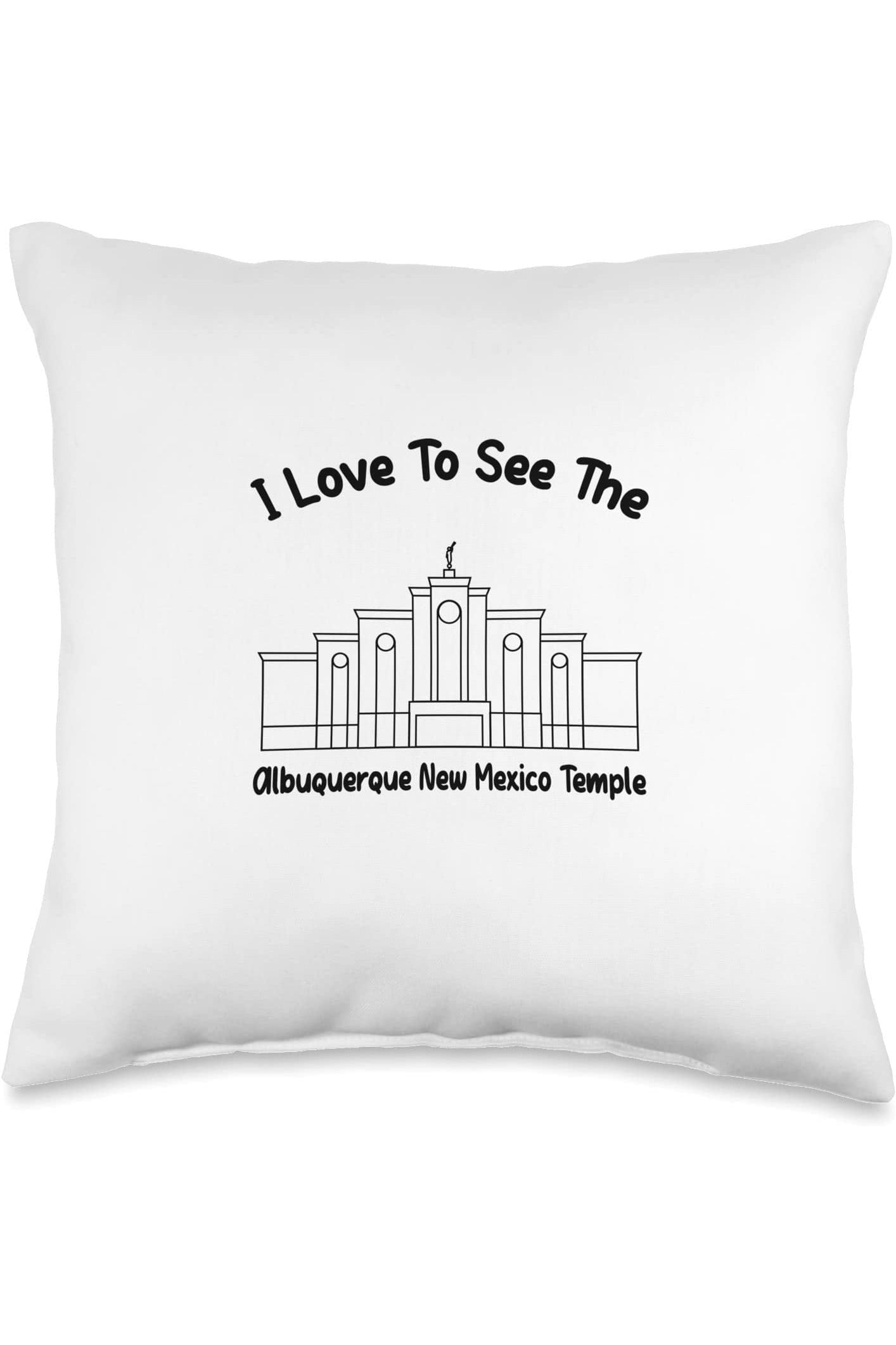 Albuquerque New Mexico Temple Throw Pillows - Primary Style (English) US