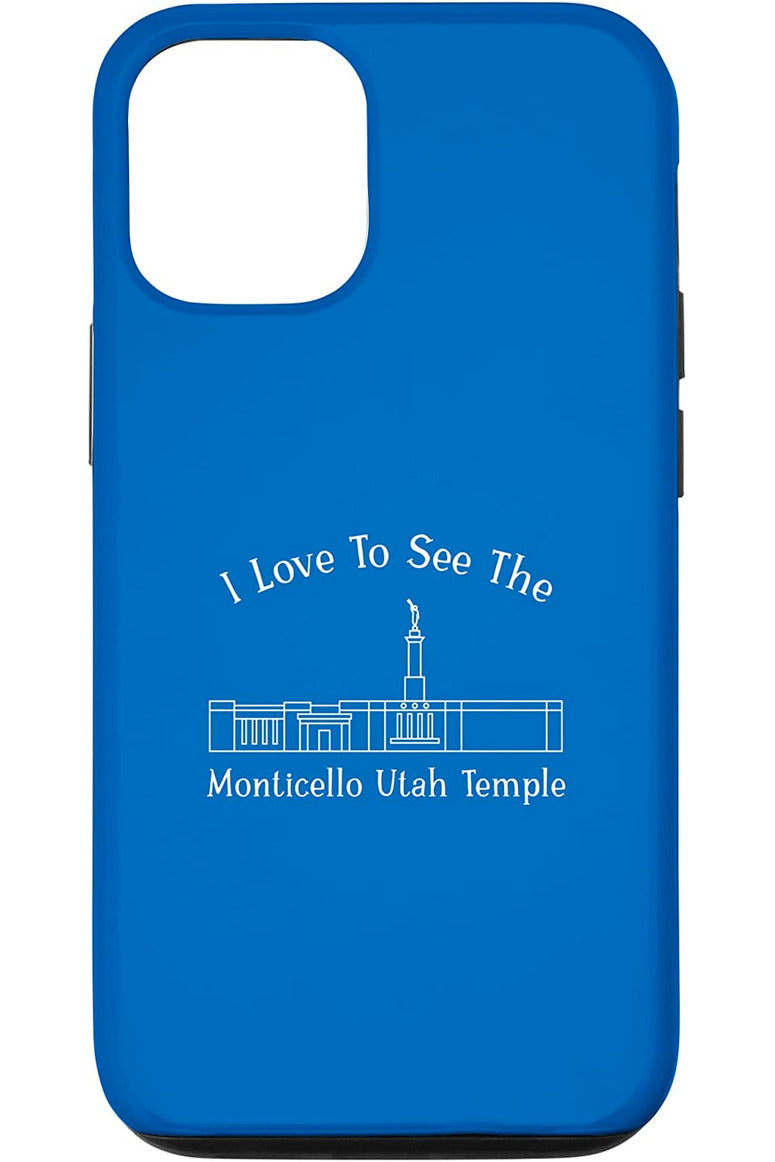 Monticello Utah Temple Apple iPhone Cases - Happy Style (English) US