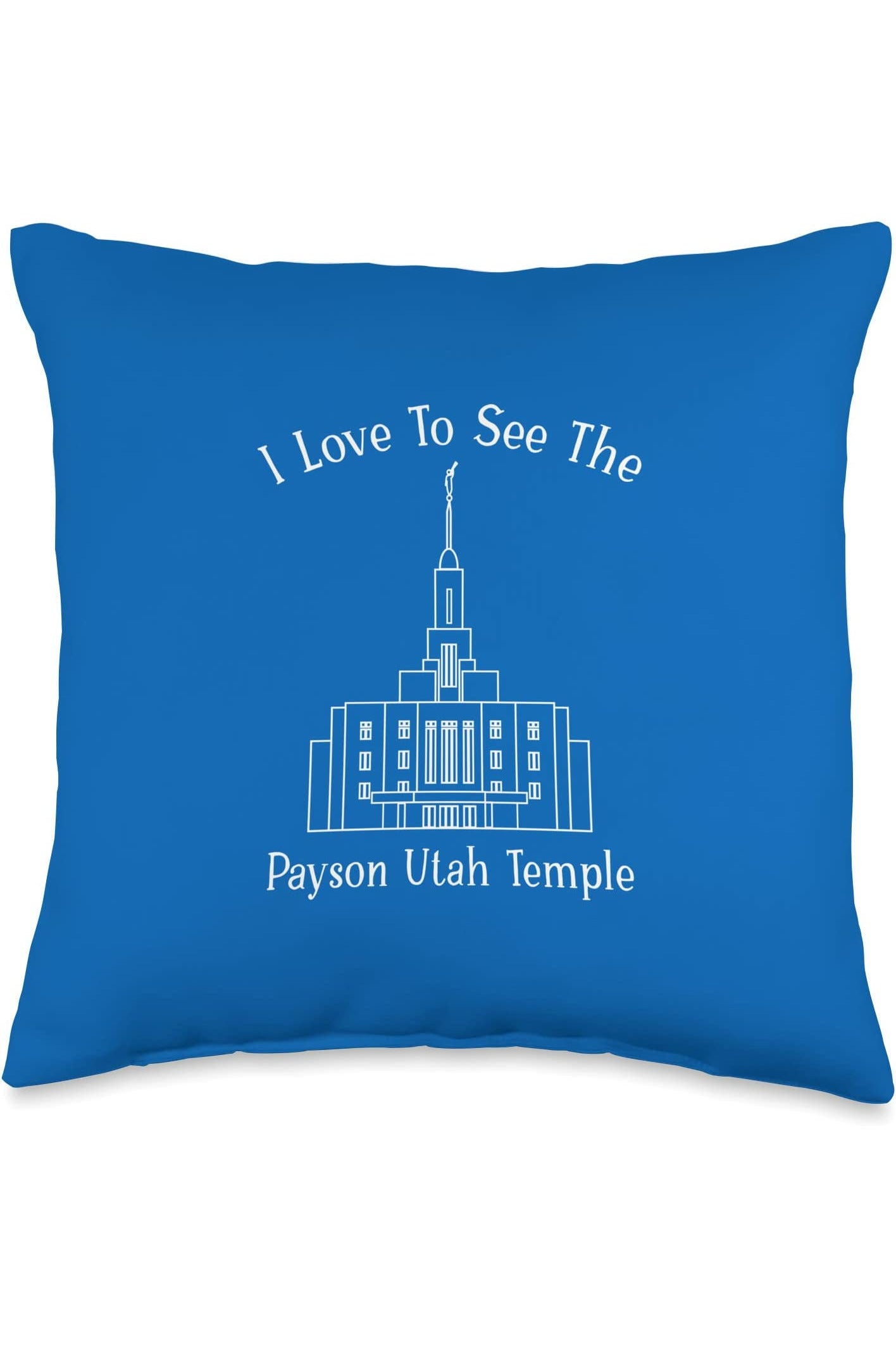 Payson Utah Temple Throw Pillows - Happy Style (English) US