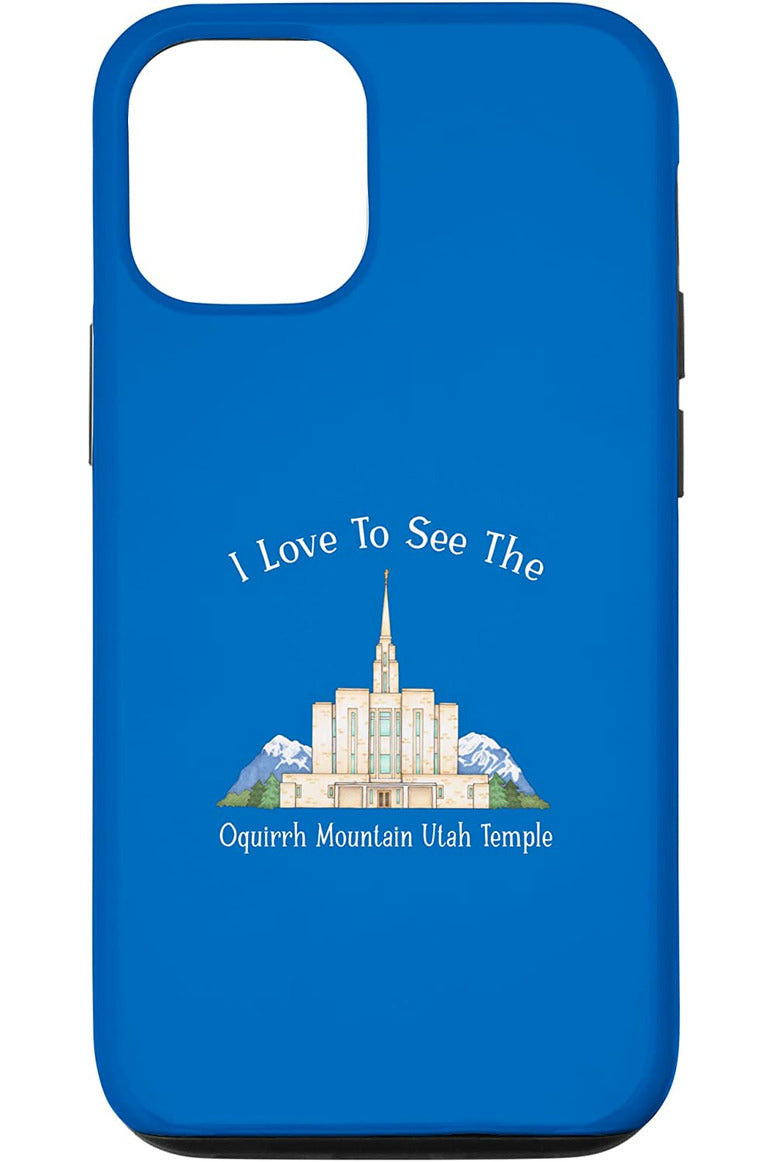 Oquirrh Mountain Utah Temple Apple iPhone Cases - Happy Style (English) US