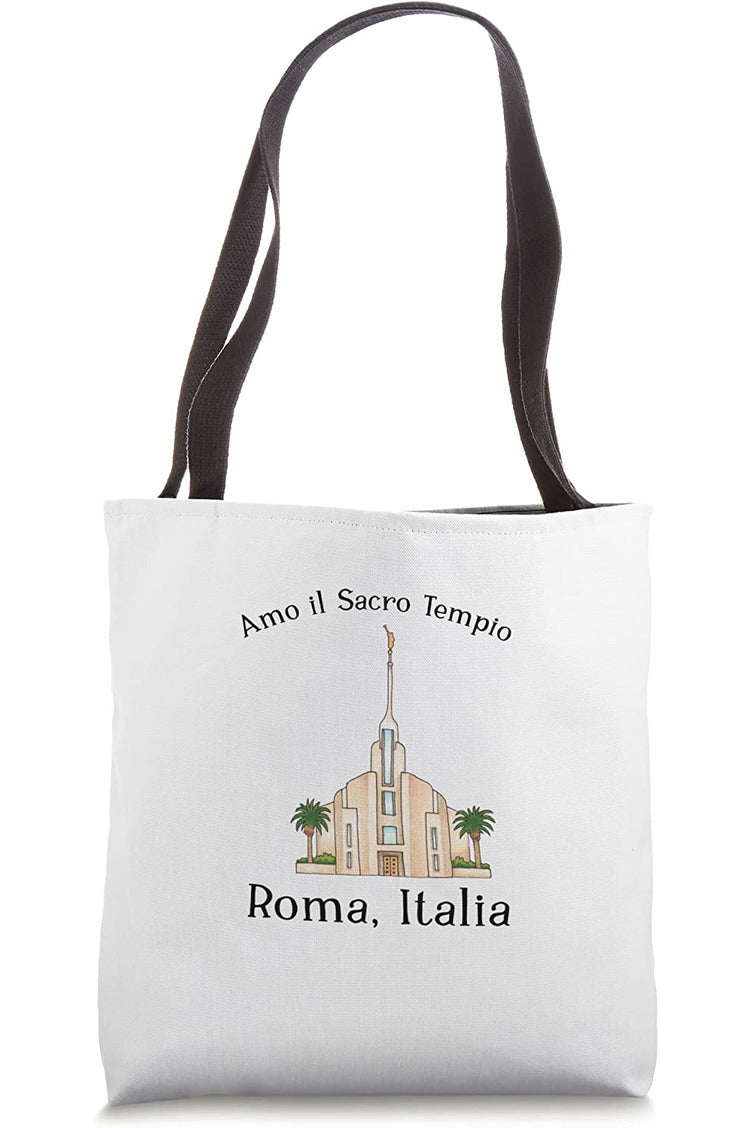 Rome Italy Temple Tote Bag - Happy Style (Italian) US