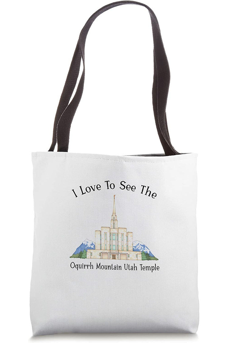 Oquirrh Mountain Utah Temple Tote Bag - Happy Style (English) US