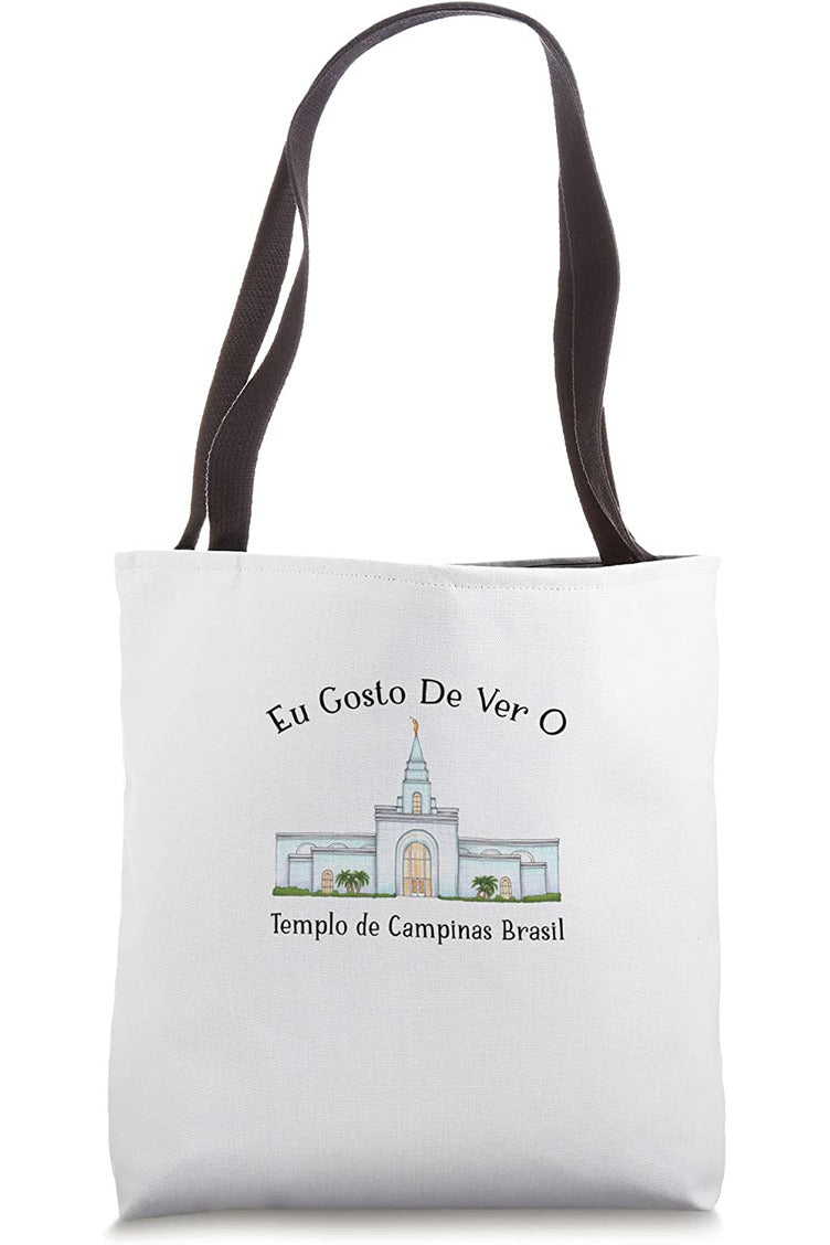 Templo de Manaus Brasil Tote Bag - Happy Style (Portuguese) US