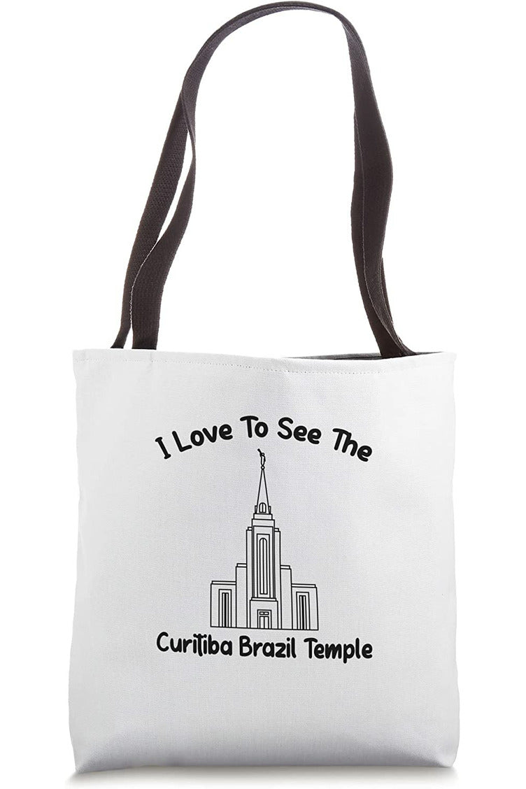 Curitiba Brazil Temple Tote Bag - Primary Style (English) US