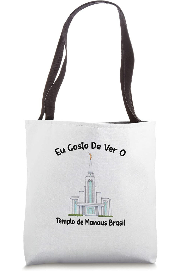 Templo de Manaus Brasil Tote Bag - Primary Style (Portuguese) US