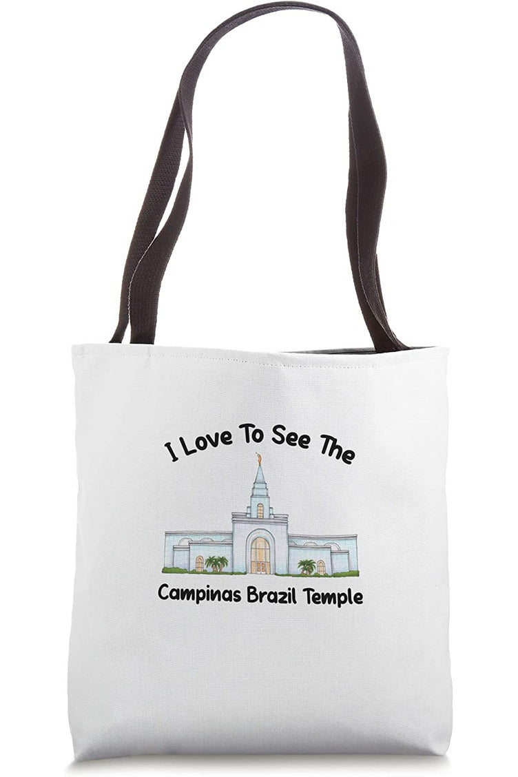 Campinas Brazil Temple Tote Bag - Primary Style (English) US