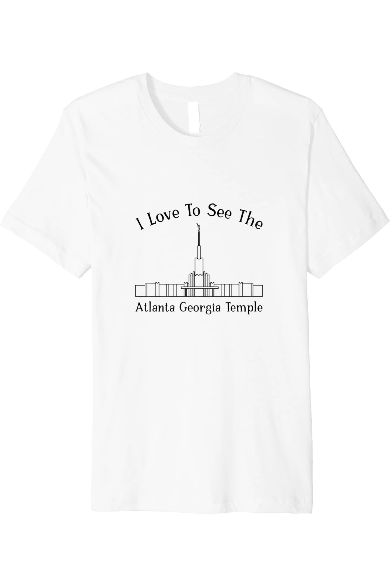 Atlanta Georgia Temple T-Shirt - Premium - Happy Style (English) US