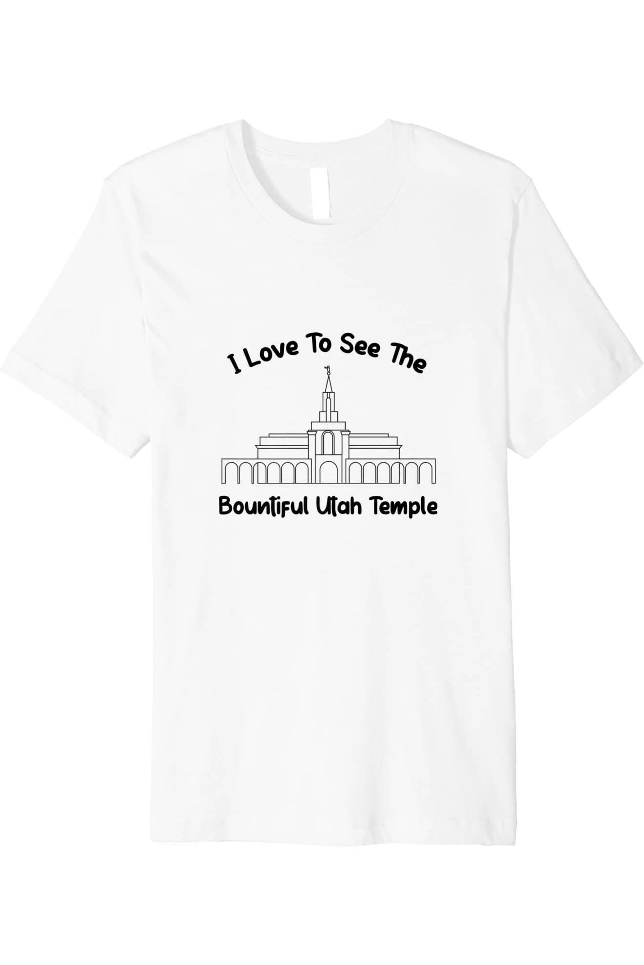 Bountiful Utah Temple T-Shirt - Premium - Primary Style (English) US