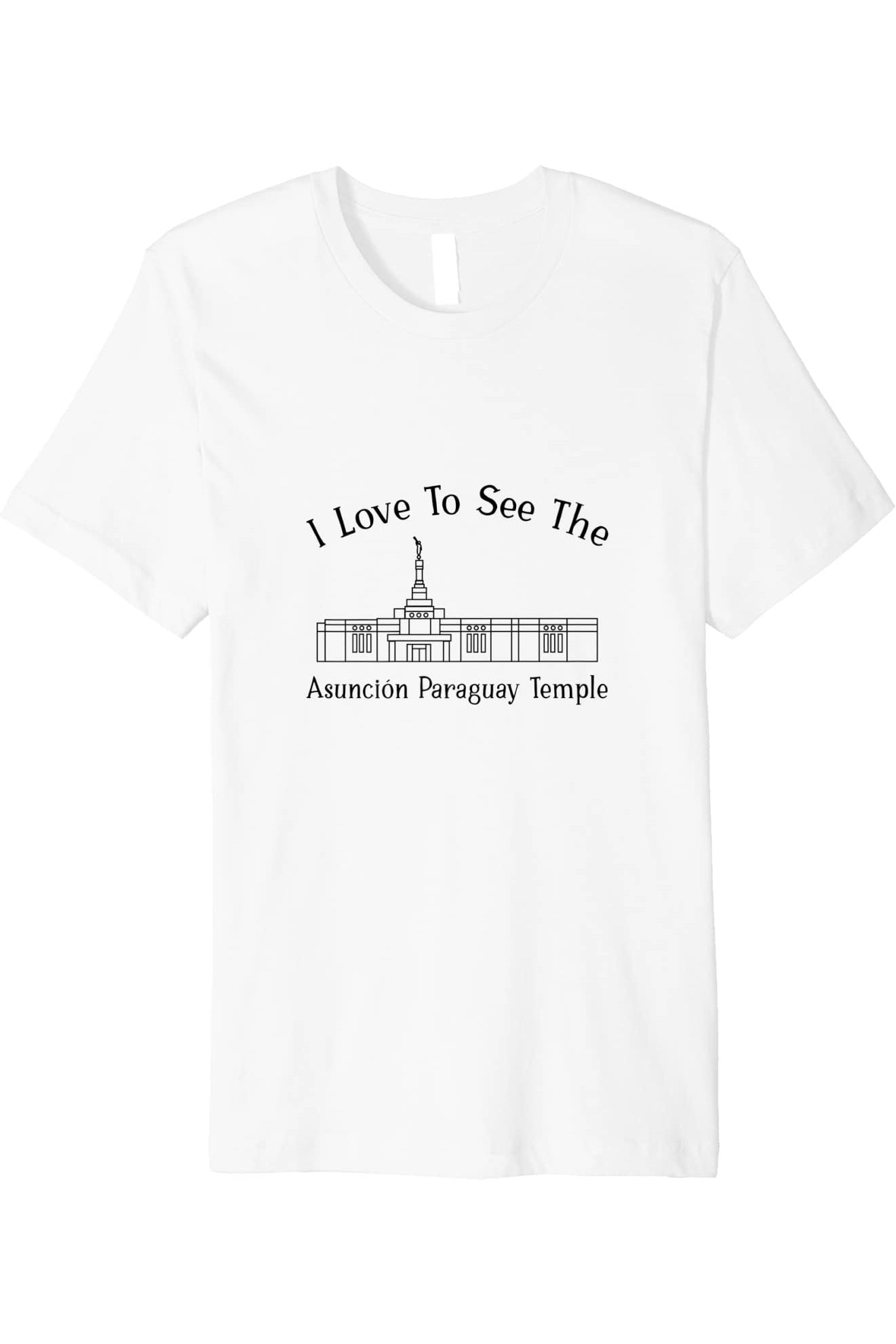 Asuncion Paraguay Temple T-Shirt - Premium - Happy Style (English) US