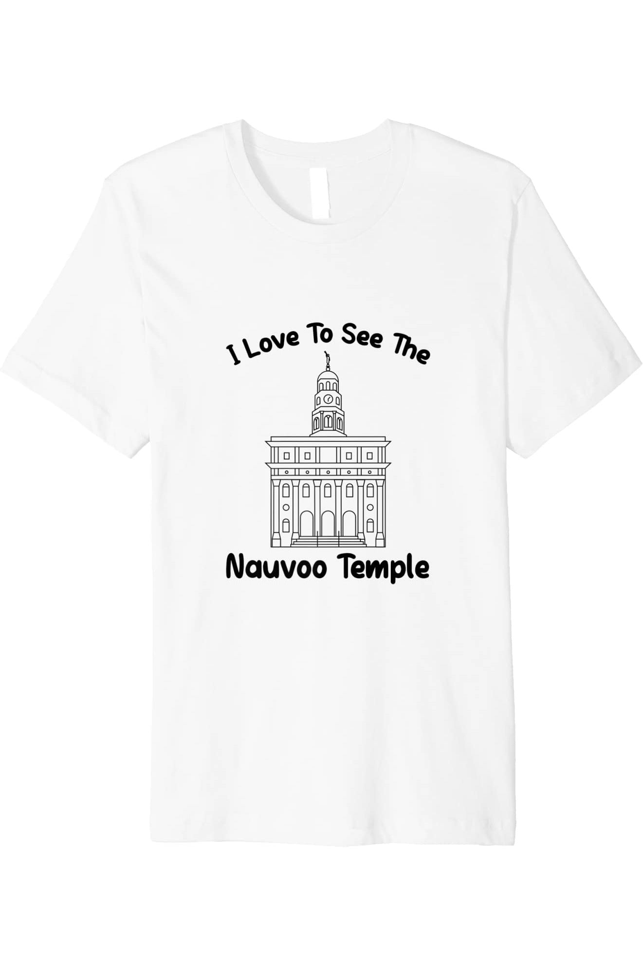 Nauvoo Illinois Temple T-Shirt - Premium - Primary Style (English) US